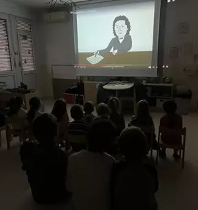 Ogled animiranega filma o Francetu Prešernu